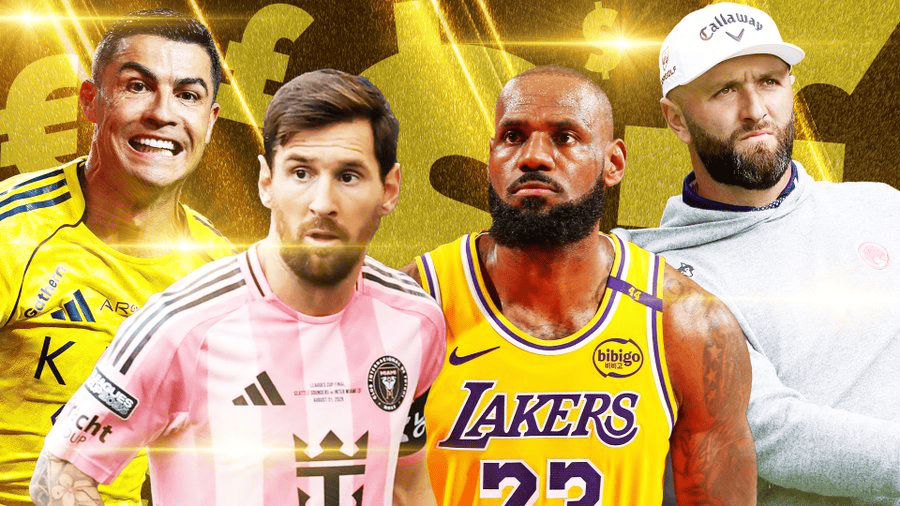 詹姆斯, 亿英镑的年, 前十足球占 詹姆斯, 亿英镑的年, 前十足球占